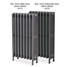 CI-CLA785-11-12 - Classic 4 Column Cast Iron Radiator H785mm x W2224mm CI-CLA785-11-12 - Classic 4 Column Cast Iron Radiator H785mm x W2224mm