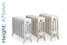 CI-RG-4-475-TH - Royal Georgian 4 Column Cast Iron Radiator H475mm x W506mm CI-RG-4-475-TH - Royal Georgian 4 Column Cast Iron Radiator H475mm x W506mm