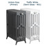 CI-RG-6-D-PR-01 - Royal Georgian 6 Column Cast Iron Radiator H760mm x W2366mm CI-RG-6-D-PR-01 - Royal Georgian 6 Column Cast Iron Radiator H760mm x W2366mm