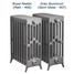 CI-RG-6-D-06-07 - Royal Georgian 6 Column Cast Iron Radiator H960mm x W1646mm CI-RG-6-D-06-07 - Royal Georgian 6 Column Cast Iron Radiator H960mm x W1646mm