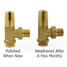 T-MAN-070-AG-B-ALT04 - Buckland Traditional Manual Angled Unlacquered Brass Radiator Valves 3/4 Inch T-MAN-070-AG-B-ALT04 - Buckland Traditional Manual Angled Unlacquered Brass Radiator Valves 3/4 Inch