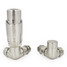 M-TRV-052-CR-SN-ALT00 - Duran Modern TRV Corner Brushed Satin Nickel Thermostatic Radiator Valves With Sleeves M-TRV-052-CR-SN-ALT00 - Duran Modern TRV Corner Brushed Satin Nickel Thermostatic Radiator Valves With Sleeves