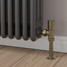 M-MAN-006-AG-AB-PIP-LS02 - Marvine Modern Manual Angled Antique Brass Radiator Valves With Sleeves M-MAN-006-AG-AB-PIP-LS02 - Marvine Modern Manual Angled Antique Brass Radiator Valves With Sleeves