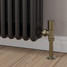 M-MAN-006-AG-AB-PIP-LS03 - Marvine Modern Manual Angled Antique Brass Radiator Valves With Sleeves M-MAN-006-AG-AB-PIP-LS03 - Marvine Modern Manual Angled Antique Brass Radiator Valves With Sleeves