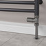 M-MAN-007-ST-BL-PIP-LS03 - Marvine Modern Manual Straight Black Nickel Radiator Valves With Sleeves M-MAN-007-ST-BL-PIP-LS03 - Marvine Modern Manual Straight Black Nickel Radiator Valves With Sleeves