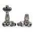 T-MAN-022-CR-BL - Eastbury Traditional Manual Corner Black Nickel Radiator Valves With Sleeves T-MAN-022-CR-BL - Eastbury Traditional Manual Corner Black Nickel Radiator Valves With Sleeves