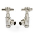 T-MAN-064-AG-SN - Winkworth Traditional Manual Angled Brushed Satin Nickel Radiator Valves With Sleeves T-MAN-064-AG-SN - Winkworth Traditional Manual Angled Brushed Satin Nickel Radiator Valves With Sleeves