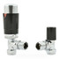 M-TRV-074-AG-CB - Exeter Modern TRV Angled Chrome & Black Thermostatic Radiator Valves With Sleeves M-TRV-074-AG-CB - Exeter Modern TRV Angled Chrome & Black Thermostatic Radiator Valves With Sleeves