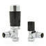 M-TRV-074-AG-CB-ALT01 - Exeter Modern TRV Angled Chrome & Black Thermostatic Radiator Valves With Sleeves M-TRV-074-AG-CB-ALT01 - Exeter Modern TRV Angled Chrome & Black Thermostatic Radiator Valves With Sleeves