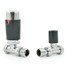 M-TRV-075-ST-CA - Exeter Modern TRV Straight Chrome & Anthracite Thermostatic Radiator Valves M-TRV-075-ST-CA - Exeter Modern TRV Straight Chrome & Anthracite Thermostatic Radiator Valves