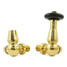 T-TRV-069-CR-UB-ALT02 - Jarrow Traditional TRV Corner Unlacquered Brass Thermostatic Radiator Valves With Sleeves T-TRV-069-CR-UB-ALT02 - Jarrow Traditional TRV Corner Unlacquered Brass Thermostatic Radiator Valves With Sleeves
