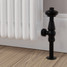 T-TRV-019-AG-SB-PIP-LS02 - Flatford Traditional TRV Angled Satin Black Thermostatic Radiator Valves With Sleeves T-TRV-019-AG-SB-PIP-LS02 - Flatford Traditional TRV Angled Satin Black Thermostatic Radiator Valves With Sleeves