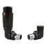 M-TRV-076-CR-FB - Exeter Modern TRV Corner Full Black Thermostatic Radiator Valve M-TRV-076-CR-FB - Exeter Modern TRV Corner Full Black Thermostatic Radiator Valve