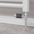 M-TRV-075-ST-CA-PIP-LS01 - Exeter Modern TRV Chrome & Anthracite Towel Radiator Valves With Sleeves M-TRV-075-ST-CA-PIP-LS01 - Exeter Modern TRV Chrome & Anthracite Towel Radiator Valves With Sleeves