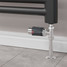 M-TRV-075-ST-CA-PIP-LS02 - Exeter Modern TRV Chrome & Anthracite Towel Radiator Valves With Sleeves M-TRV-075-ST-CA-PIP-LS02 - Exeter Modern TRV Chrome & Anthracite Towel Radiator Valves With Sleeves