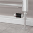 M-TRV-075-ST-CB-PIP-LS00 - Exeter Modern TRV Chrome & Black Towel Radiator Valves M-TRV-075-ST-CB-PIP-LS00 - Exeter Modern TRV Chrome & Black Towel Radiator Valves