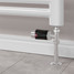 M-TRV-075-ST-CB-PIP-LS01 - Exeter Modern TRV Chrome & Black Towel Radiator Valves M-TRV-075-ST-CB-PIP-LS01 - Exeter Modern TRV Chrome & Black Towel Radiator Valves