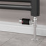 M-TRV-075-ST-CB-PIP-LS02 - Exeter Modern TRV Chrome & Black Towel Radiator Valves M-TRV-075-ST-CB-PIP-LS02 - Exeter Modern TRV Chrome & Black Towel Radiator Valves