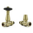 T-TRV-077-ST-AB-ALT01 - Jarrow Traditional TRV Antique Brass Towel Radiator Valves T-TRV-077-ST-AB-ALT01 - Jarrow Traditional TRV Antique Brass Towel Radiator Valves
