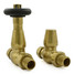 T-TRV-077-ST-UB-ALT02 - Jarrow Traditional TRV Unlacquered Brass Towel Radiator Valves T-TRV-077-ST-UB-ALT02 - Jarrow Traditional TRV Unlacquered Brass Towel Radiator Valves