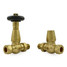 T-TRV-077-ST-UB-ALT04 - Jarrow Traditional TRV Unlacquered Brass Towel Radiator Valves T-TRV-077-ST-UB-ALT04 - Jarrow Traditional TRV Unlacquered Brass Towel Radiator Valves
