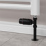 M-TRV-051-ST-TB-PIP-LS01 - Duran Modern TRV Textured Black Towel Radiator Valves with Sleeves M-TRV-051-ST-TB-PIP-LS01 - Duran Modern TRV Textured Black Towel Radiator Valves with Sleeves