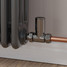 M-MAN-007-ST-BL-CU00 - Marvine Modern Manual Black Nickel Towel Radiator Valves M-MAN-007-ST-BL-CU00 - Marvine Modern Manual Black Nickel Towel Radiator Valves