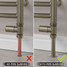 M-MAN-007-ST-AB-SLEEVE-COMP - Marvine Modern Manual Brushed Towel Satin Nickel Radiator Valves With Sleeves M-MAN-007-ST-AB-SLEEVE-COMP - Marvine Modern Manual Brushed Towel Satin Nickel Radiator Valves With Sleeves