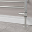 M-MAN-007-ST-SN-PIP-LS00 - Marvine Modern Manual Brushed Towel Satin Nickel Radiator Valves With Sleeves M-MAN-007-ST-SN-PIP-LS00 - Marvine Modern Manual Brushed Towel Satin Nickel Radiator Valves With Sleeves