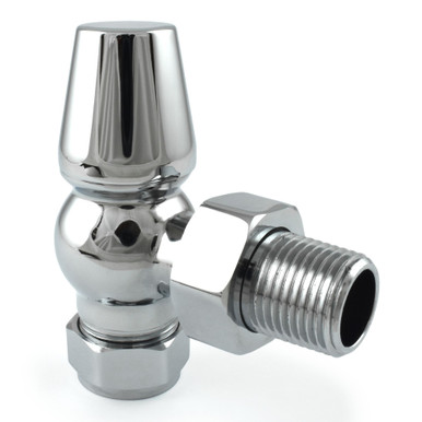 Flatford Traditional Manual Angled Chrome Lockshield