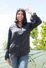 Storm Paloma Shirt Black Satin, close up