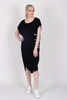 Crossing Lines Dress Black