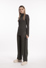 Tall Woman Wearing Style X Lab Living the Dream Pants Oil Front View.
