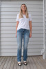 Tall woman wearing Vilma Alivia front view