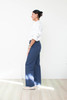 Brush Stroke Jean Navy Denim on tall woman, side view
