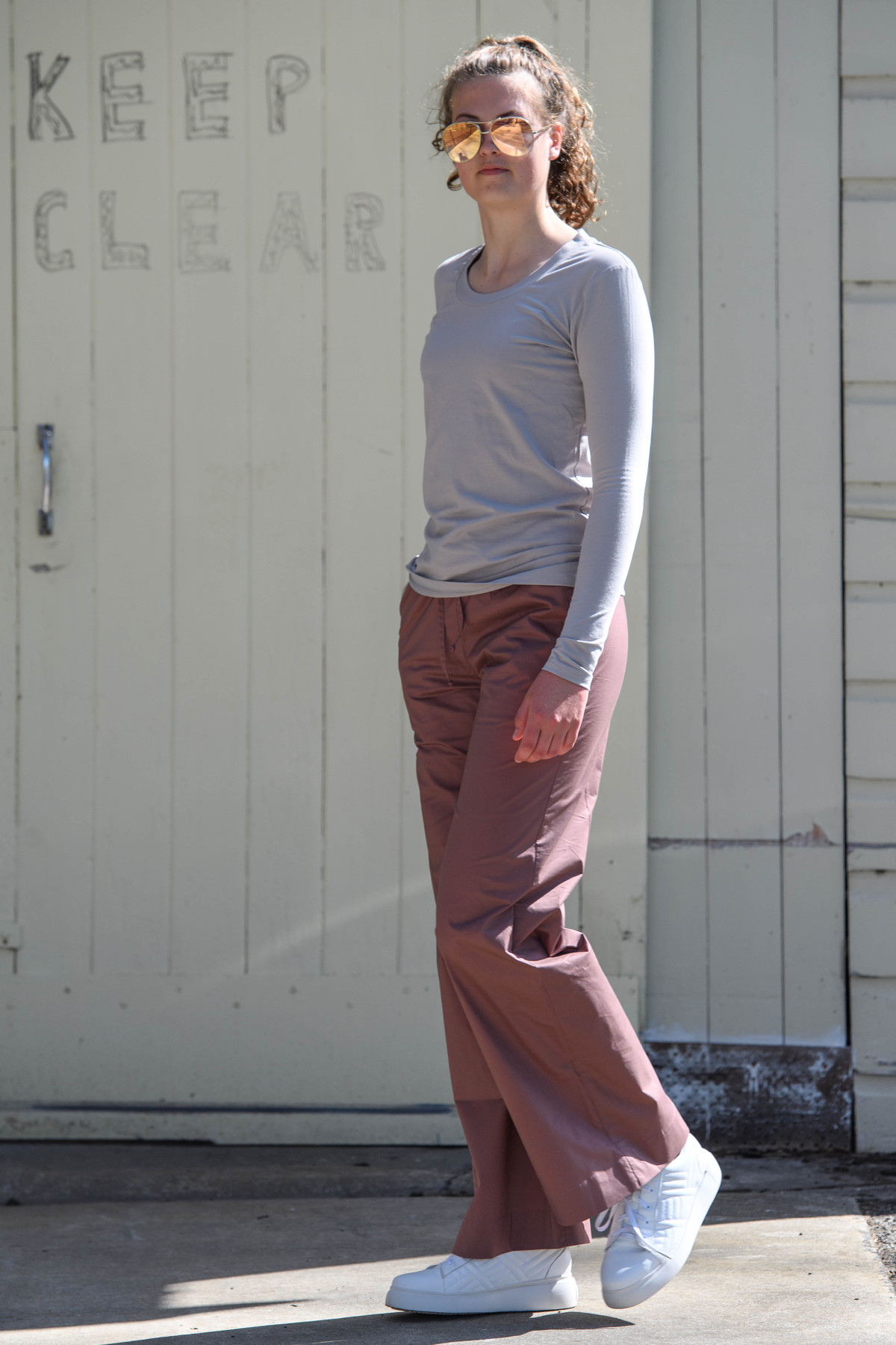 Helena Pants  Greige Goods