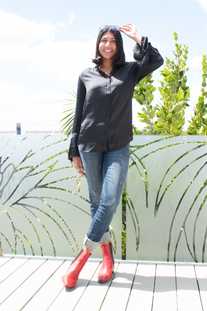 Storm Paloma Shirt Black Satin. Style shoot