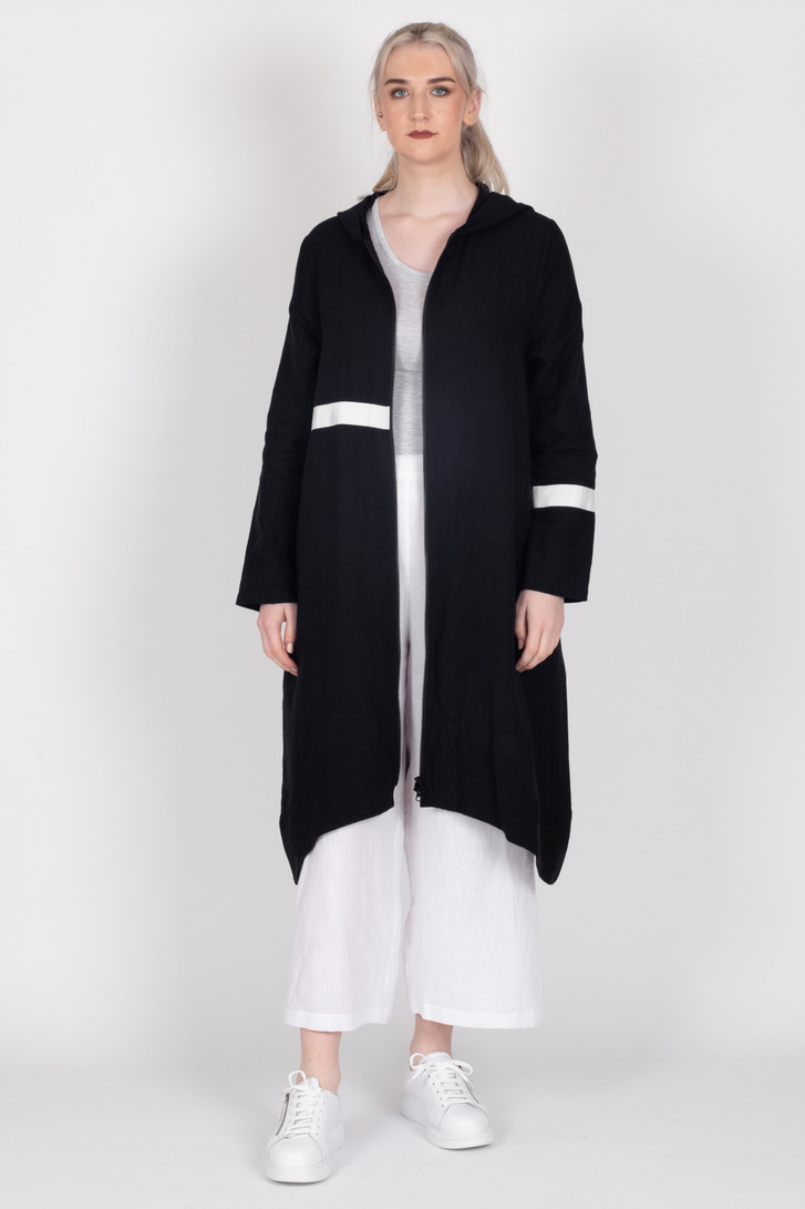 Linen Coat Black