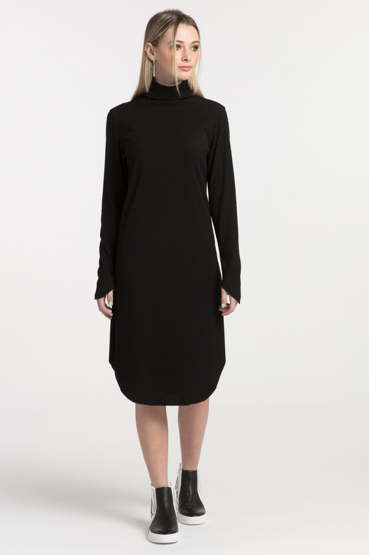 Style X Lab Future Rib Dress Black