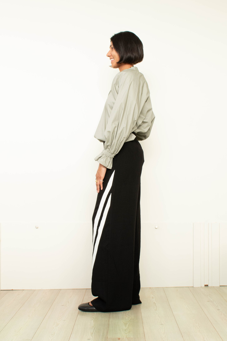 Style X Lab Live In Black Pants Model shot side