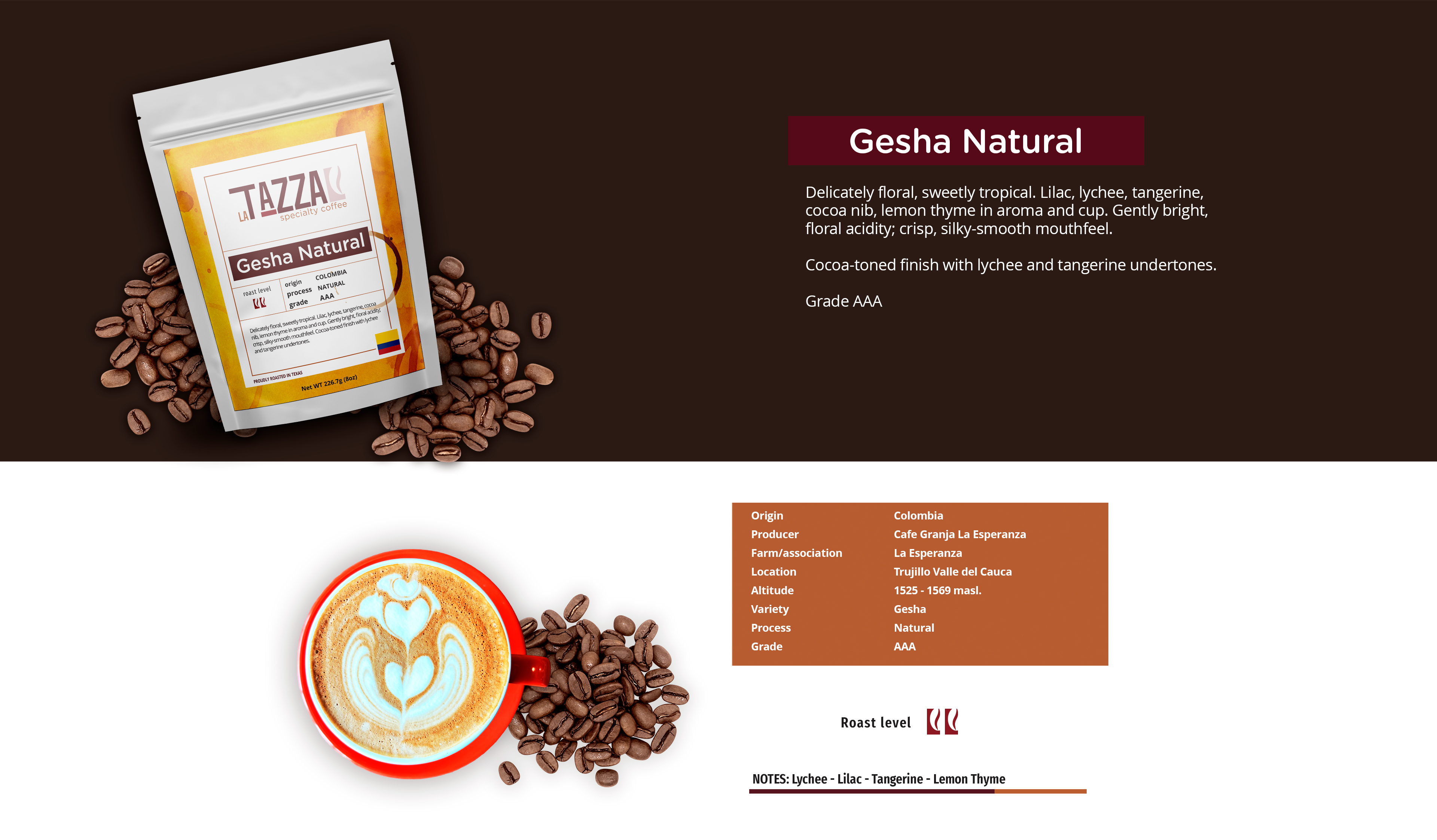 Gesha Natural (8 oz bag)
