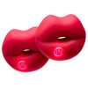 Cloud 9 Naughty Lips Vibrating Nipple Clamps shown ready for use with powerful motor, 9 vibration modes, flexible pinch design, and rechargeable convenience for continuous tantalizing stimulation on nipples or erogenous zones