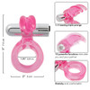 Premium soft jelly material close-up of CalExotics Triple Clit Flicker highlighting its ultra-plush, stretchy, and phthalate-free construction for comfortable extended play