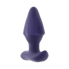 Side profile of Evolved Starburst Expandable Anal Plug demonstrating its contoured shape, tapered tip, and expandable design for progressive fullness and vibration
