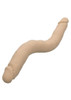 CalExotics Studs 16 inch Bend & Hold dual-ended silicone dong in vanilla tone with realistic tips