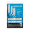 Retail packaging for CalExotics 3pc Textured Extension Set