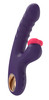 Close-up of ribbed purple G-spot shaft on Sweet Heart Pleasure Vibe