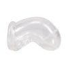 Side view of Rock Solid clear Cock Cage showing length and shape
