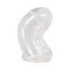 Side view of Rock Solid clear Cock Cage showing length and shape