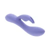Chunky curved main shaft of Selopa Purple Craze silicone rabbit vibrator